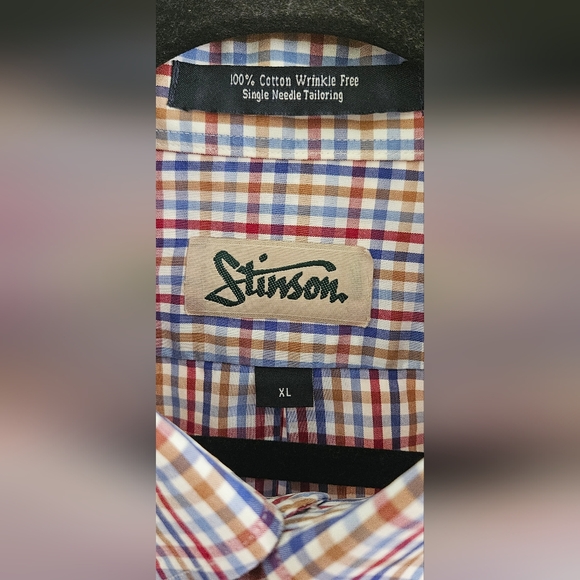 Stinson Plaid Short Sleeve Button Down Size XL - Picture 3 of 5